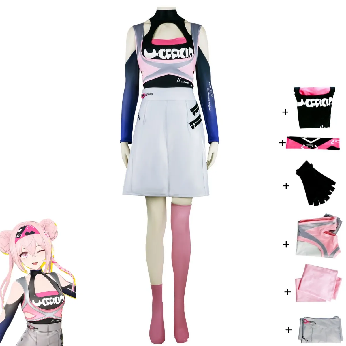 Костюм для косплея аниме Рыцари официальный Топ без бретелек пикантная