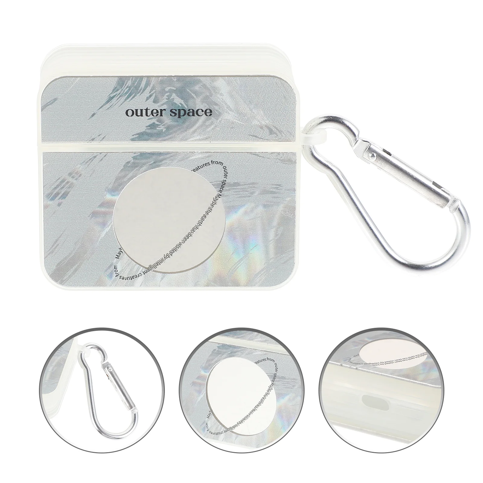 

Earphone Case Mirror Planet Pattern Earphone Cover Compatible for Airpods 3
