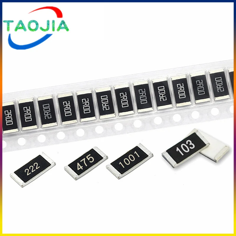 

50PCS 2512 SMD Chip Resistor 5% 0R-1M R001 R010 R100 R020 1R 10R 100R 1K 10K 100K 1M ohm