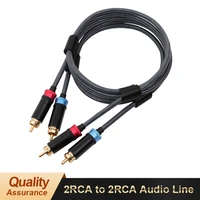 ivipQ RCA Cable 2RCA Adapter Splitter 2RCA Male to 2 RCA Male Aux Audio Cable for TV PC Amplifiers DVD Theater Speaker Wire Cord