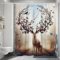 ashou cartoon animal shower curtain for bathroom waterproof shower curtain bathroom curtains 180x200 bathtub curtain for bath
