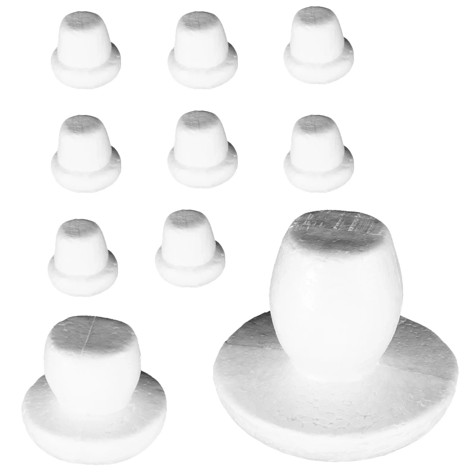 12 шт. пенопластовые грибы незавершенные модели неокрашенные детские игрушки