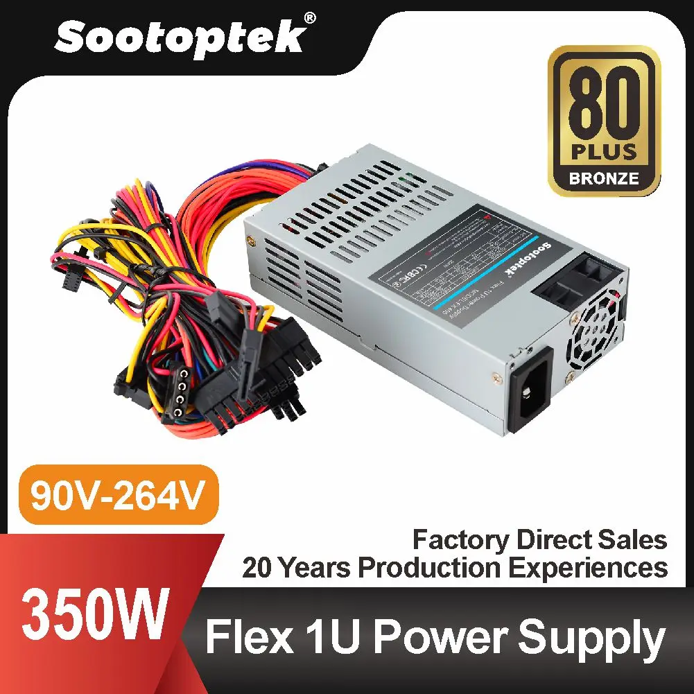 Flex 1u 350W Enhance atx mini switching power supply 90V-264V  for server psu All In One Server