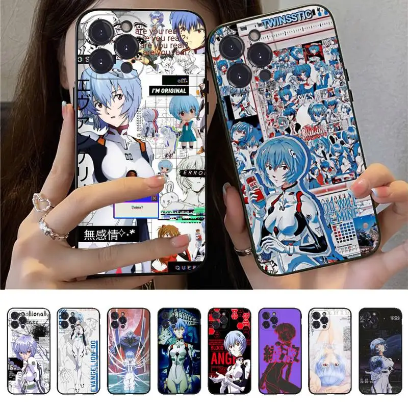 

Anime E-Evangelions Ayanami Rei Phone Case For iPhone 14 11 12 13 Mini Pro XS Max Cover 6 7 8 Plus X XR SE 2020 Funda Shell