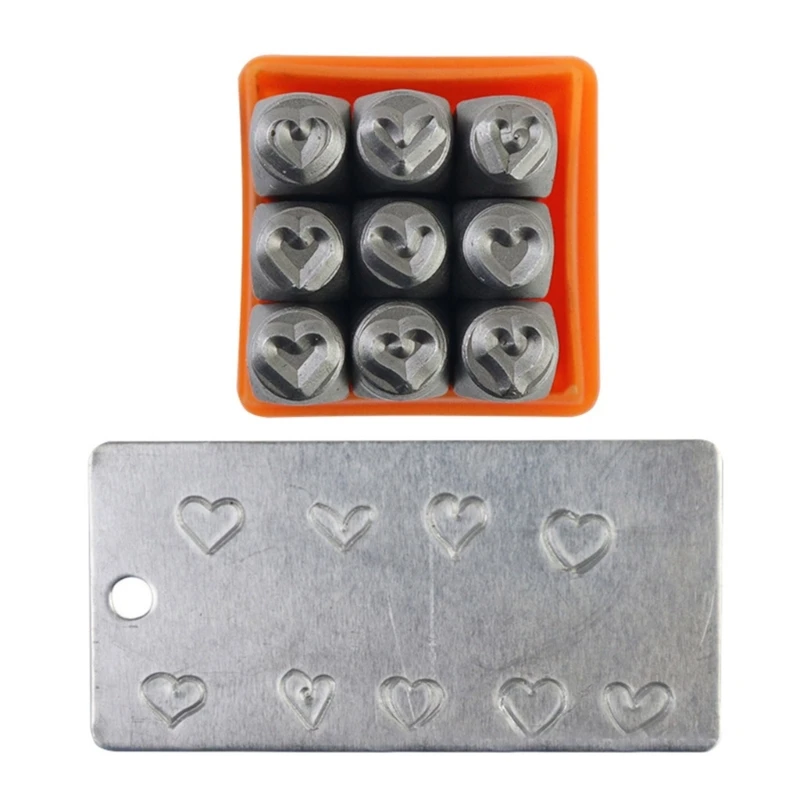 

Steel Stamps Punch Set for Stamping Metal Love Heart Jewelry Marking Tools