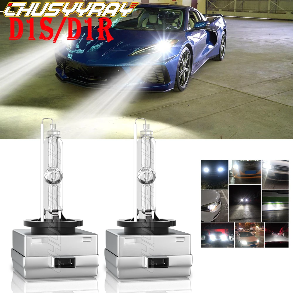 

CHUSYYRAY Compatible For Corvette C6 2005-2013 D1S/D1R/D1C HID Xenon Headlight Low beam Bulbs