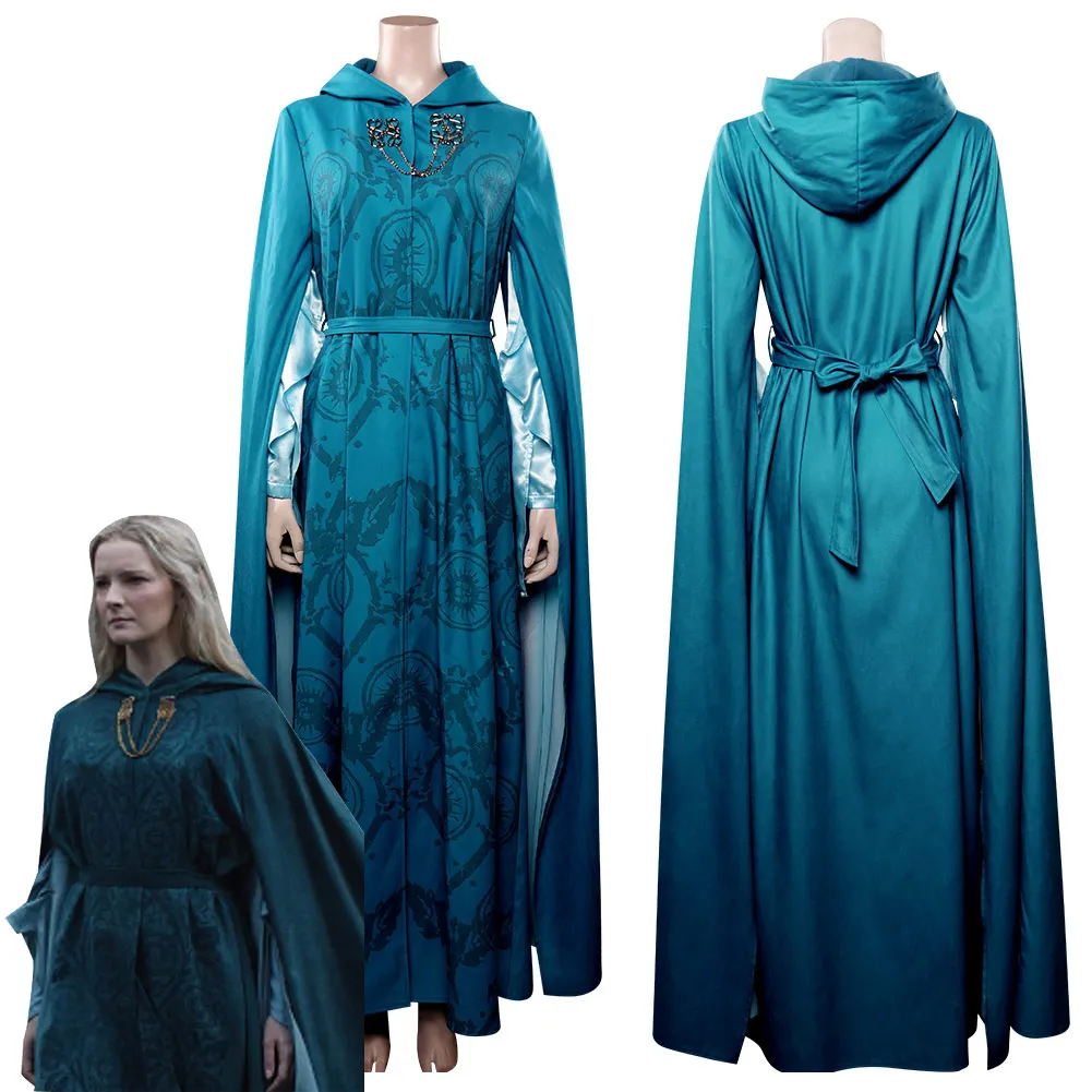 

Galadriel Cosplay Costume Dress Cloak Outfits Halloween Carnival Party Suit For Women Ladies Role Play