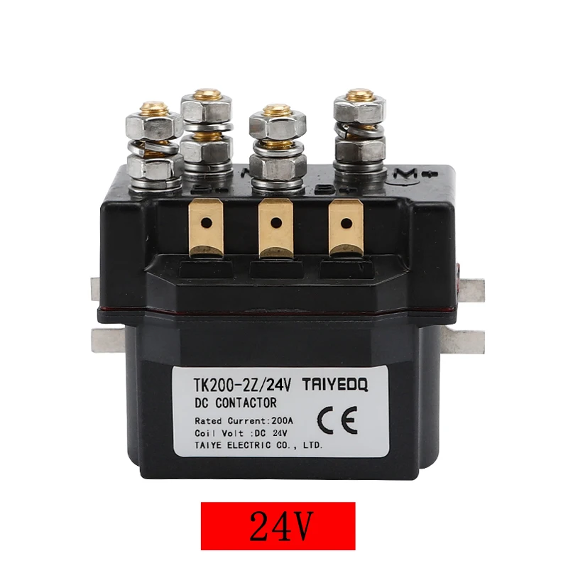 

Электромагнитное реле для лебедки, 12 В, 200 А, постоянный ток, 2-фазный Магнитный прерывительный контактор, 12/24/36/48/60 В постоянного тока