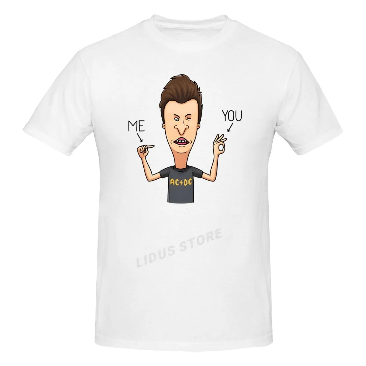 

New Beavis And Butthead Beavis & Butthead Print T-Shirt Short Sleeve O-Neck Casual Tshirt For Men And Women