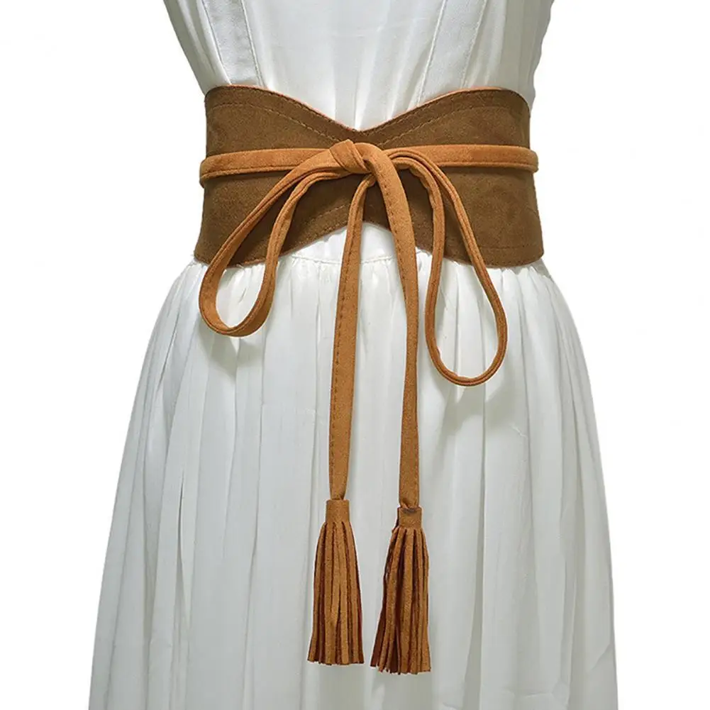 

Waistband Elastic Wide Faux Leather Lady Super Wide Waistband for Wedding