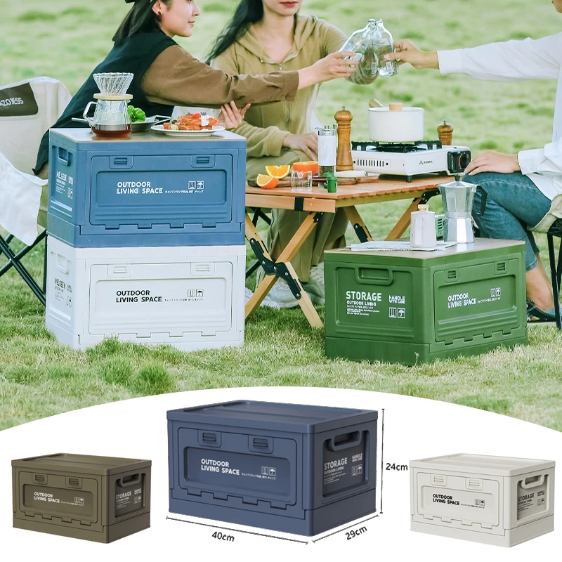 Просторий Складной Ящик Для Хранения Кемпинга С Боковым Отверстием —