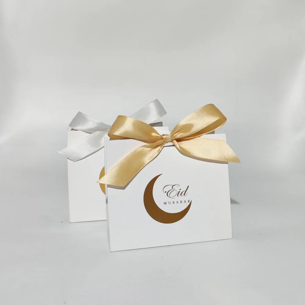 

25Pcs Eid Mubarak Gift Box Candy Chocolate Paper Box Ramadan Kareem Decoration Party Supplies Kids Gift