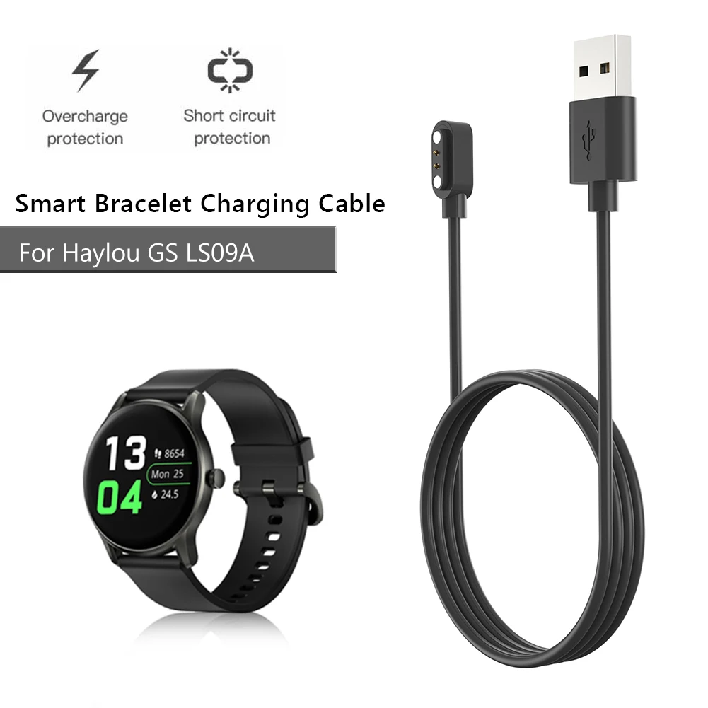 

1 м 5 в 1 А USB Магнитный зарядный кабель Замена зарядного устройства для умных часов адаптер док-станция шнур аксессуары для Haylou GS LS09A