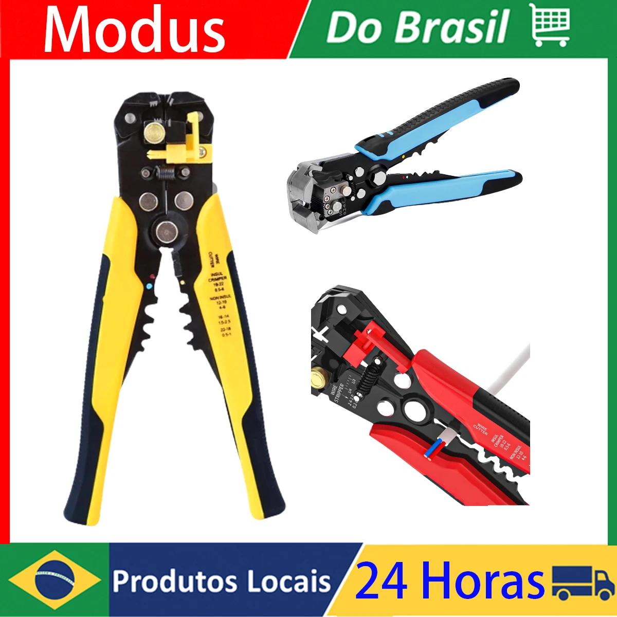 

Hand Crimper Cable Cutter Automatic Wire Stripper Multifunctional Stripping Tools Crimping Pliers Terminal 0.2-6.0mm² Tool