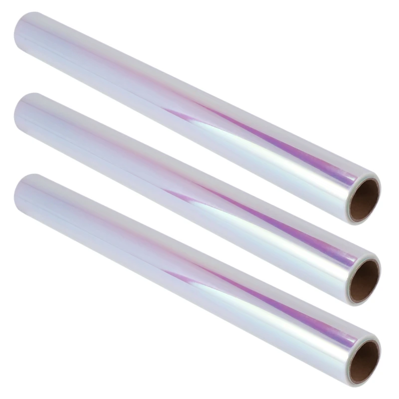 

3X Rainbow Cello Flower Floral Wrapping Paper Candy Cake Cookie Packaging Craft Gift Packing Colorful Cellophane Roll