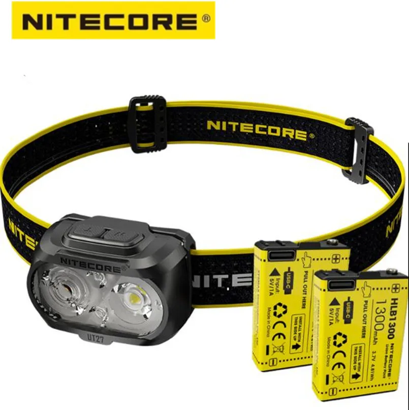 Nitecore UT27 Headlamp Rechargeable Dual Beam Fusion Elite 520 Lumens CREE XP-G3 S3 LED Headlight Running Torch flashlight