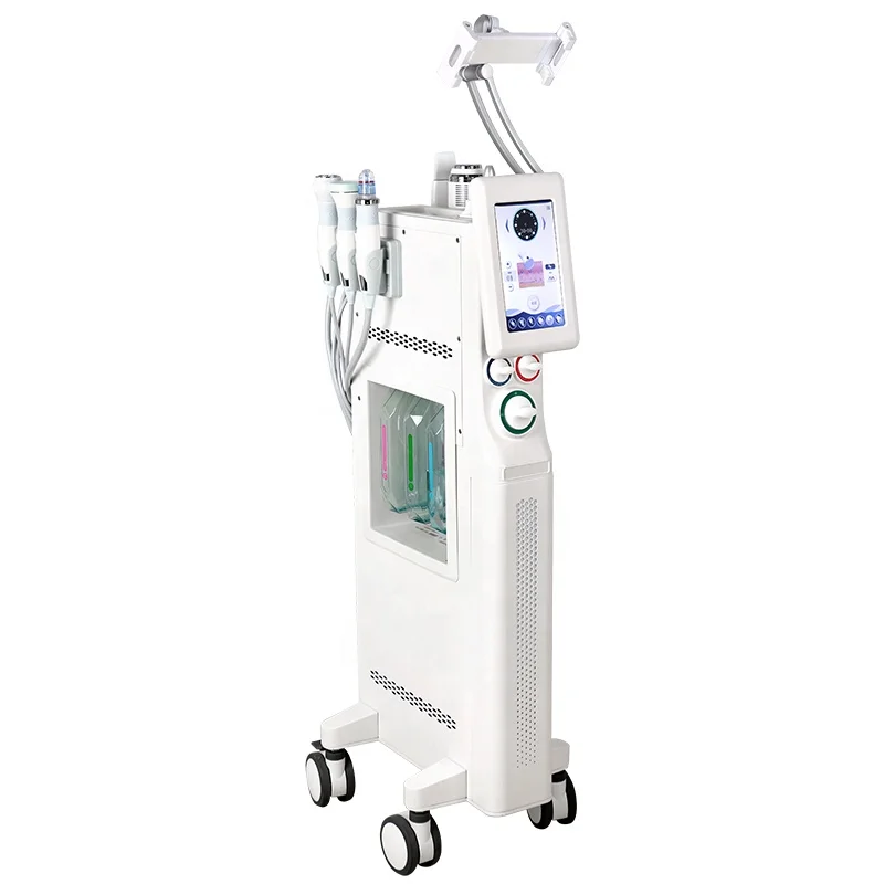 

Newest Ultrasonic Facial Beauty Oxygen Bubble Machine Peeling Facial Machine with Skin Analyzer