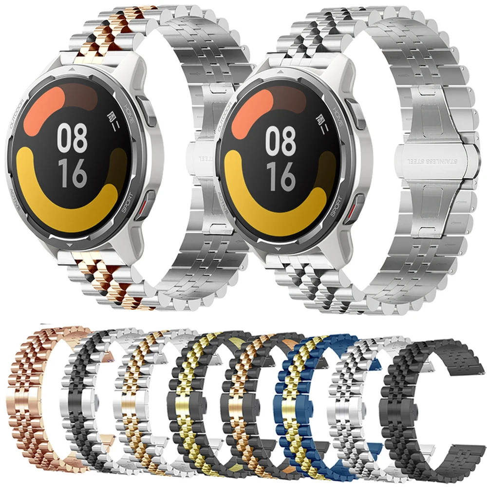 

Ремешок металлический для Xiaomi Watch Color 2, браслет из нержавеющей стали для спортивных часов Xiaomi, аксессуары