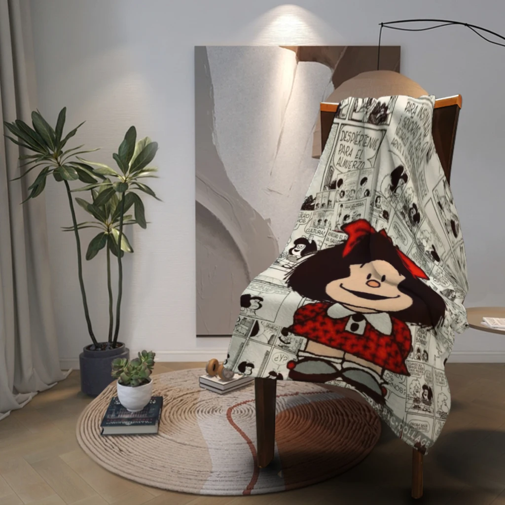 Одеяло Mafalda с фланцем текстильный декоративный портативный супер мягкий плед