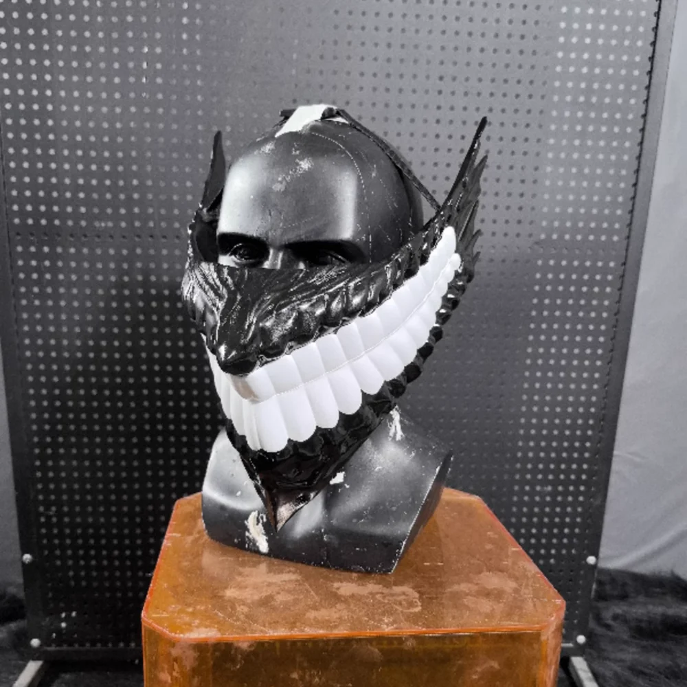 Аниме Dandadan Ken Takakura маска для косплея ужасающий дьявол полумаски лица шлем костюм