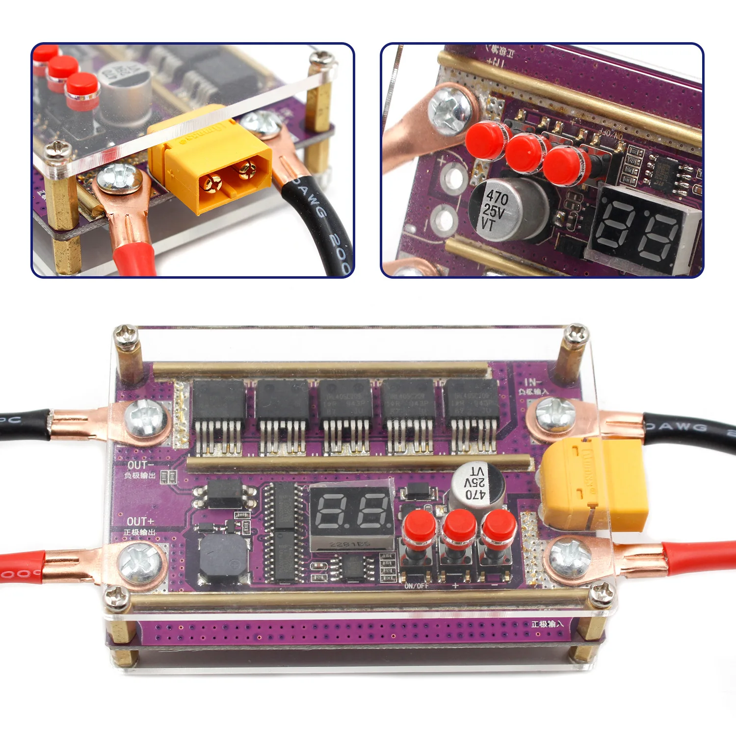 

12V Spot Welder DIY Kit Spot Welding Control Board 99 Gears of Power Suitable for 18650 Battery 0.05-0.3mm Nickel Sheet