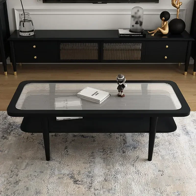 Французский стиль роскошный винтажный черный закаленный стеклянный чайный