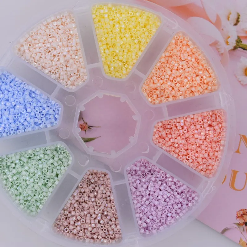 

Miyuki Shiny Ceramic Glass Seed Beads 50g JP Delica 11/0 Seed Beads Round Spacer for DIY Handmade Jewelry Making