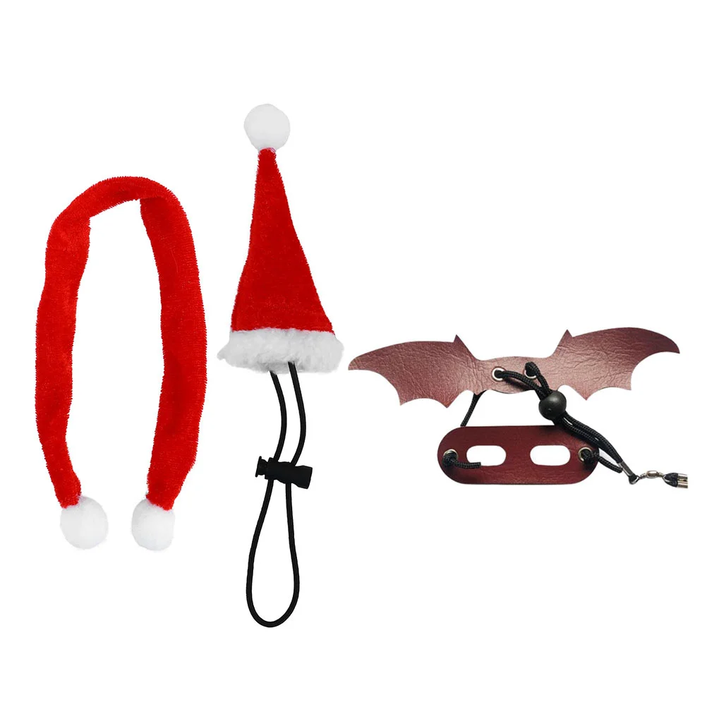 

1 Set Lizard Hat Decor Traction Rope Reptile Pet Outdoor Towing Rope Pet Decor