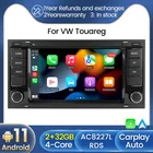 Автомагнитола 2DIN, 2 Гб ОЗУ, Android, мультимедийный DVD-плеер для VW Volkswagen Touareg 2004-2011, Transporter T5 Navi, GPS, Wi-Fi, без DVD
