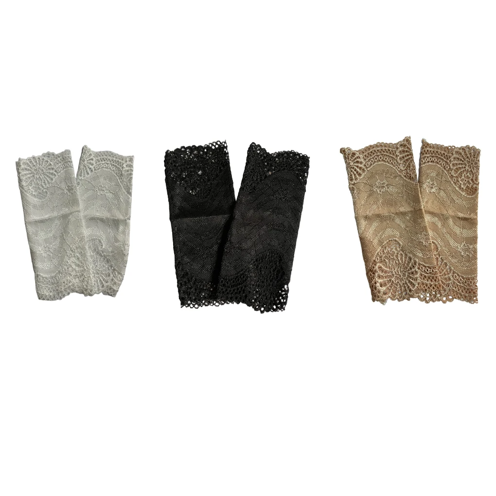 

2/3/5 запястья со стильным и функциональным кружевом, искусственное кружево из материалов, прочные и долговечные, ледяной белый