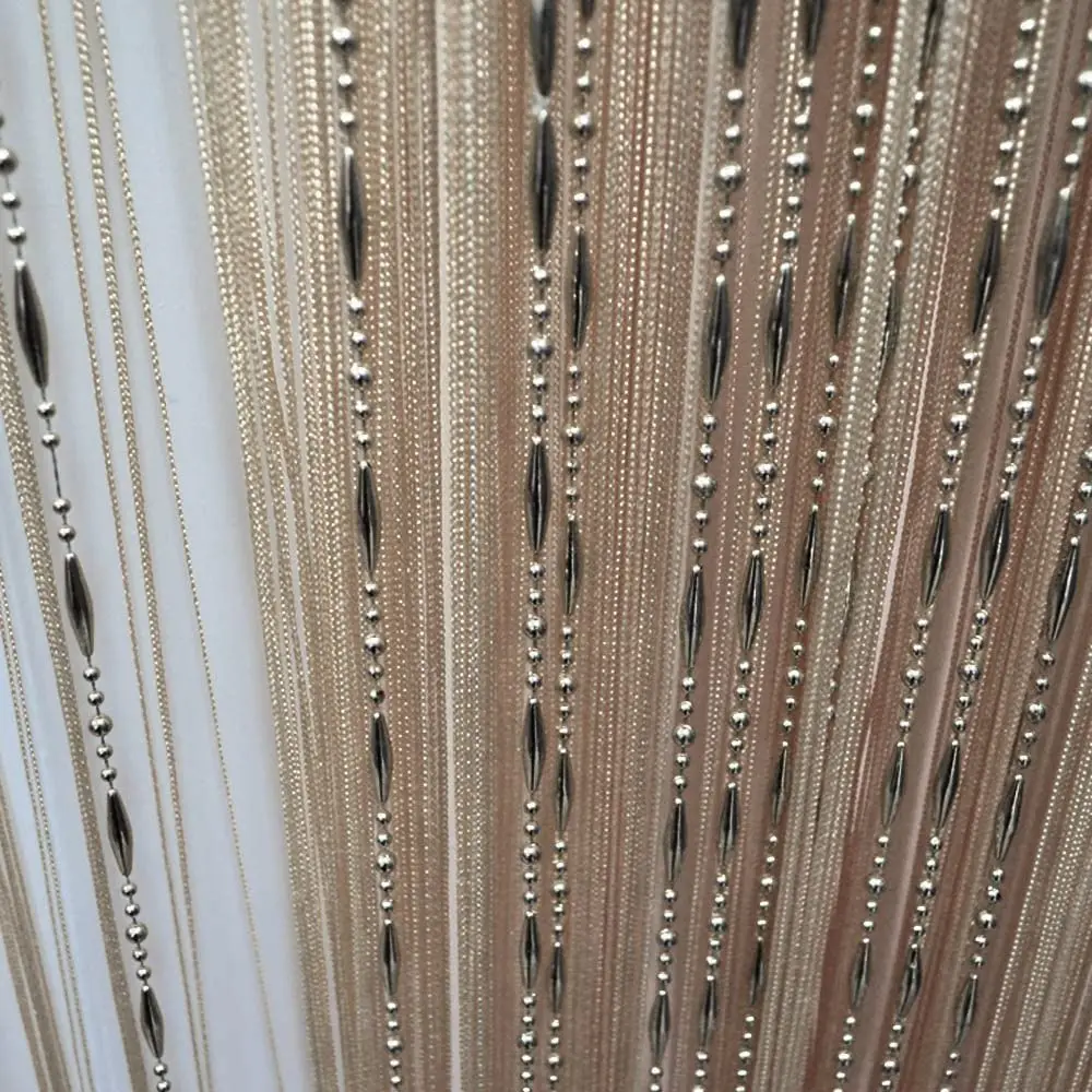 Занавески с бусинами современные окрашенные занавески из пряжи для дома