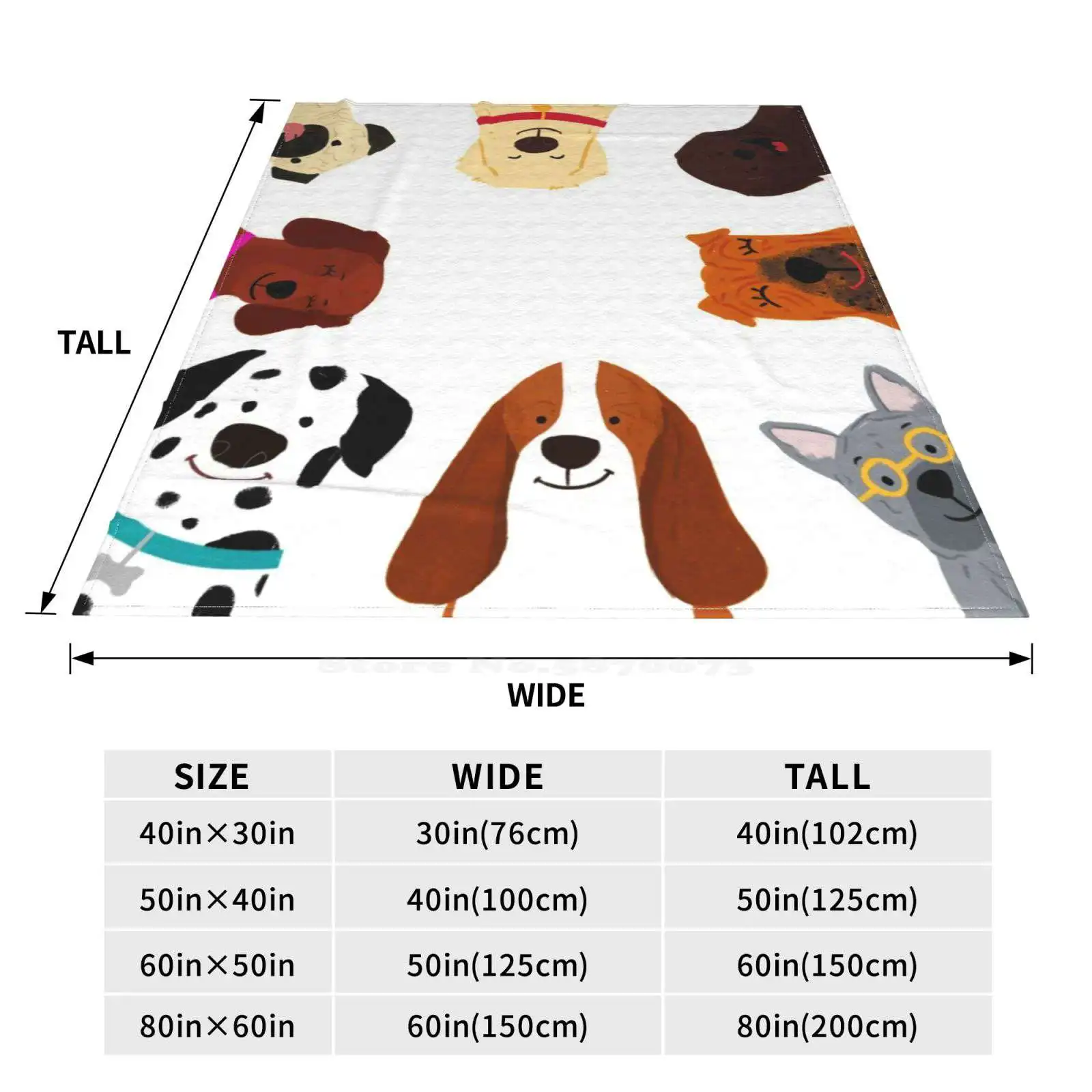 Собак! Ворсистый плед мягкое теплое одеяло для дивана/кровати/путешествий