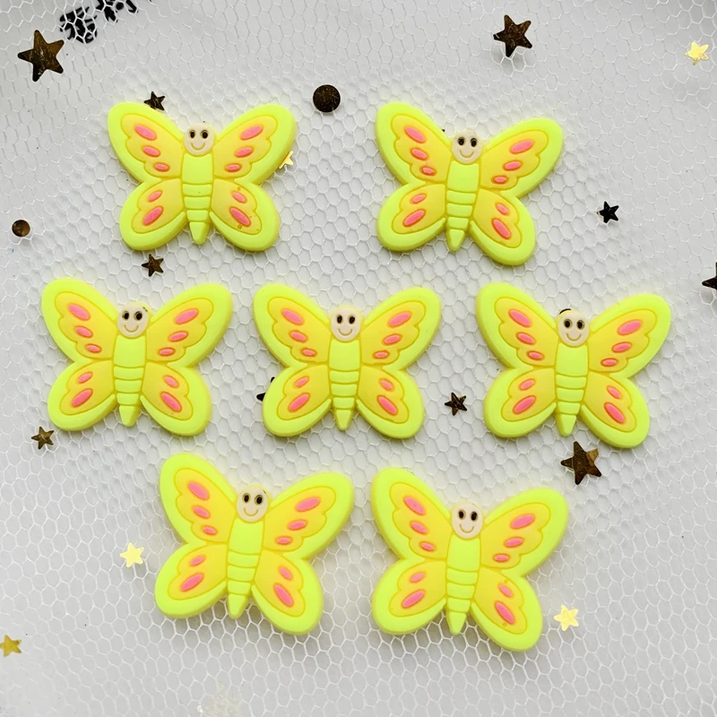 10 шт. ПВХ коврики для мышки из мягким гелем с свечение бабочки семья обои наклейка