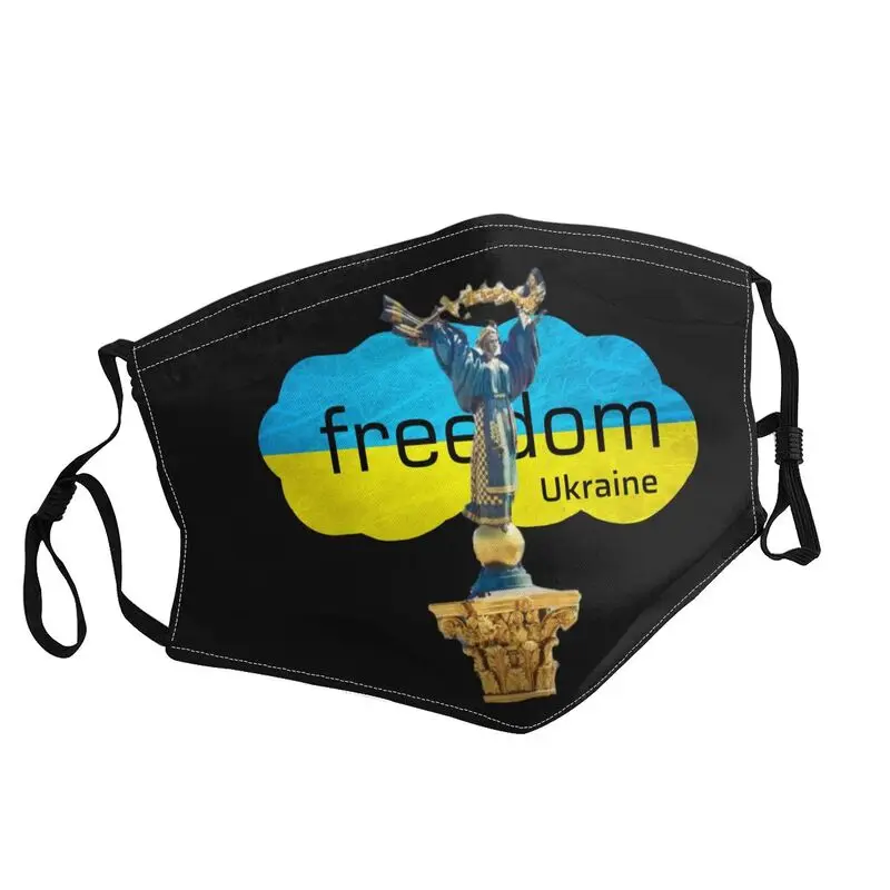 

Ukraine Ukrainian Freedom Flag Unisex Mouth Face Mask Ukraina Patriotic Freedom Dustproof Protection Respirator Mouth-Muffle