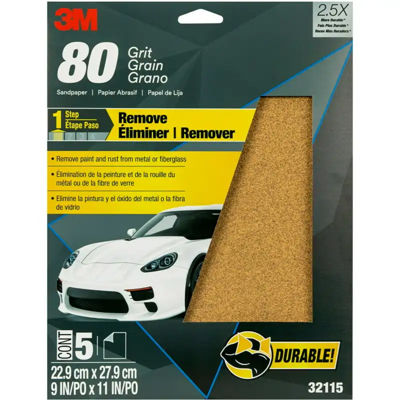 

For Sandpaper, 32115, 80 Grit, 9 in x 11 in car accessories car products tool