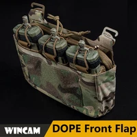 dope front flap double stack abdominal fanny pack triple magazine insert kangaroo pouch for tactical hunting vest chest rig