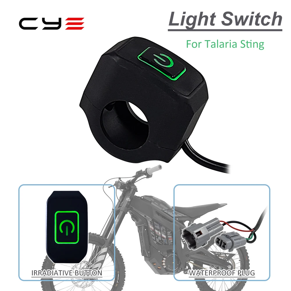 Motorcycle Handlebar Toggle Switch LED Headlight On Off Push
