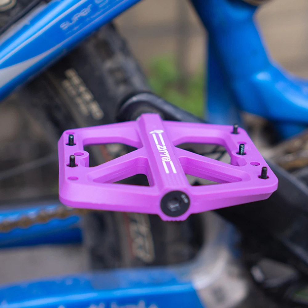 Ультралегкие велосипедные педали ZTTO цветные плоская платформа нейлоновая
