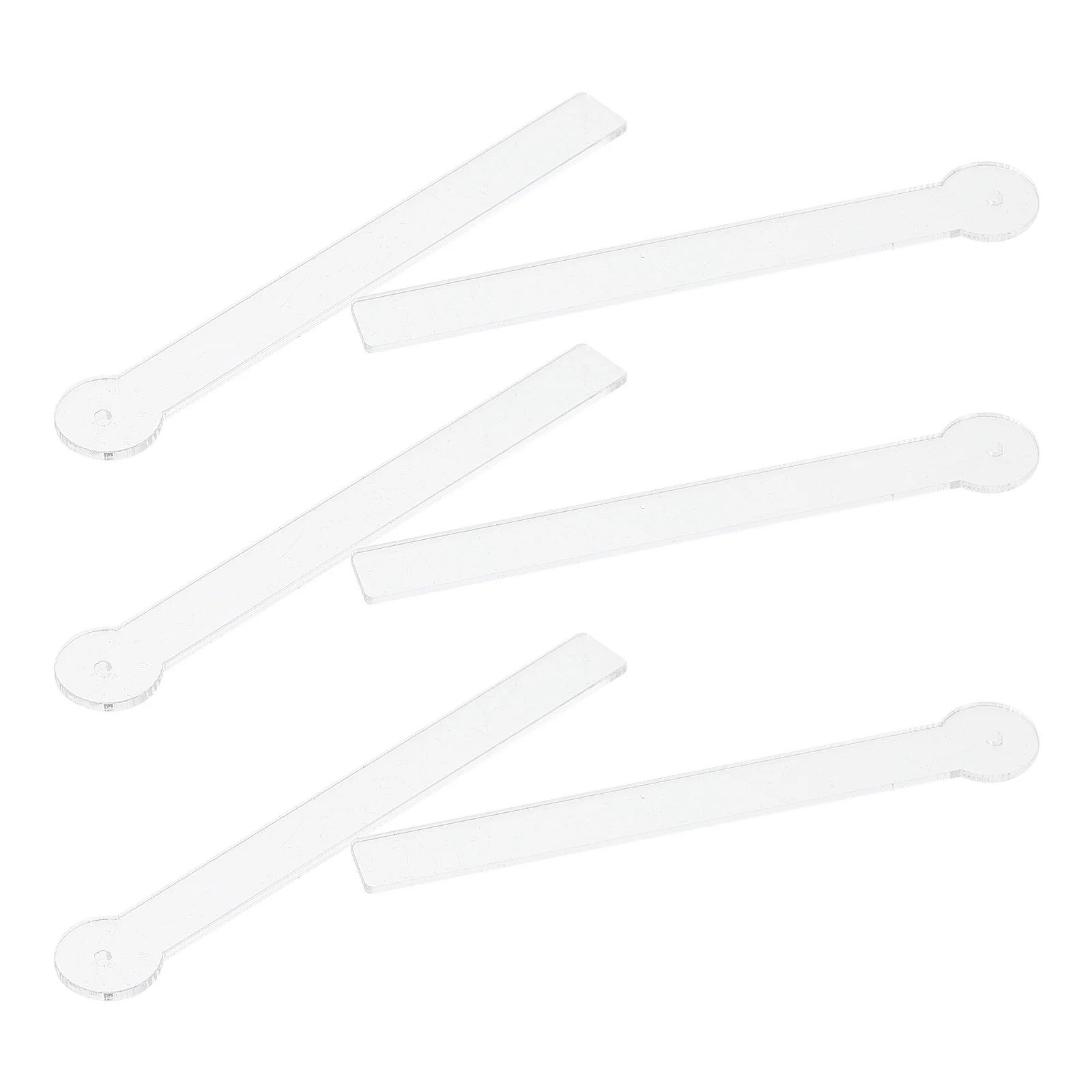 

6 Pcs Transparent Acrylic Earring Try On Sticks Ear Stud Jewelry Display Holder