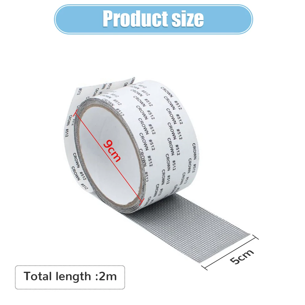 Window Net Anti-mosquito Mesh Screen Repair Tape Repair Broken Hole Window Waterproof Patch Net Self-adhesive Mesh Tape Tools