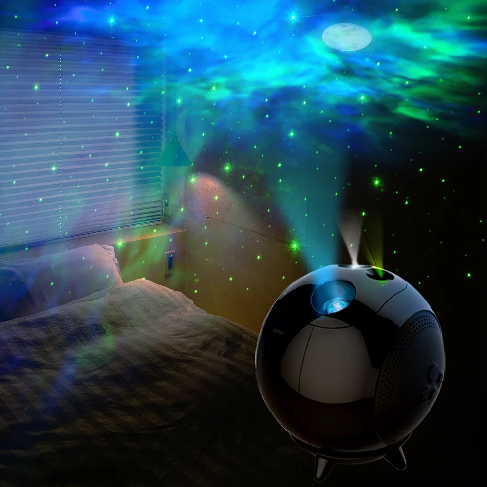 Kids Night Lights Star Projector Galaxy Projection Light with Remote Control UFO  Lamps Home Room Decor Bedroom Decorative Gifts