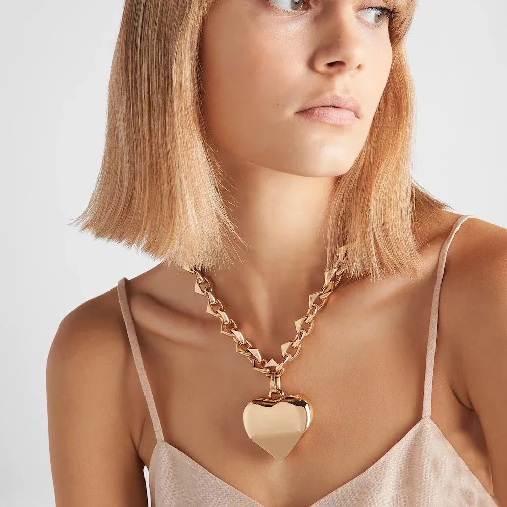 Популярный дизайн классическое позолоченное геометрическое ожерелье в форме