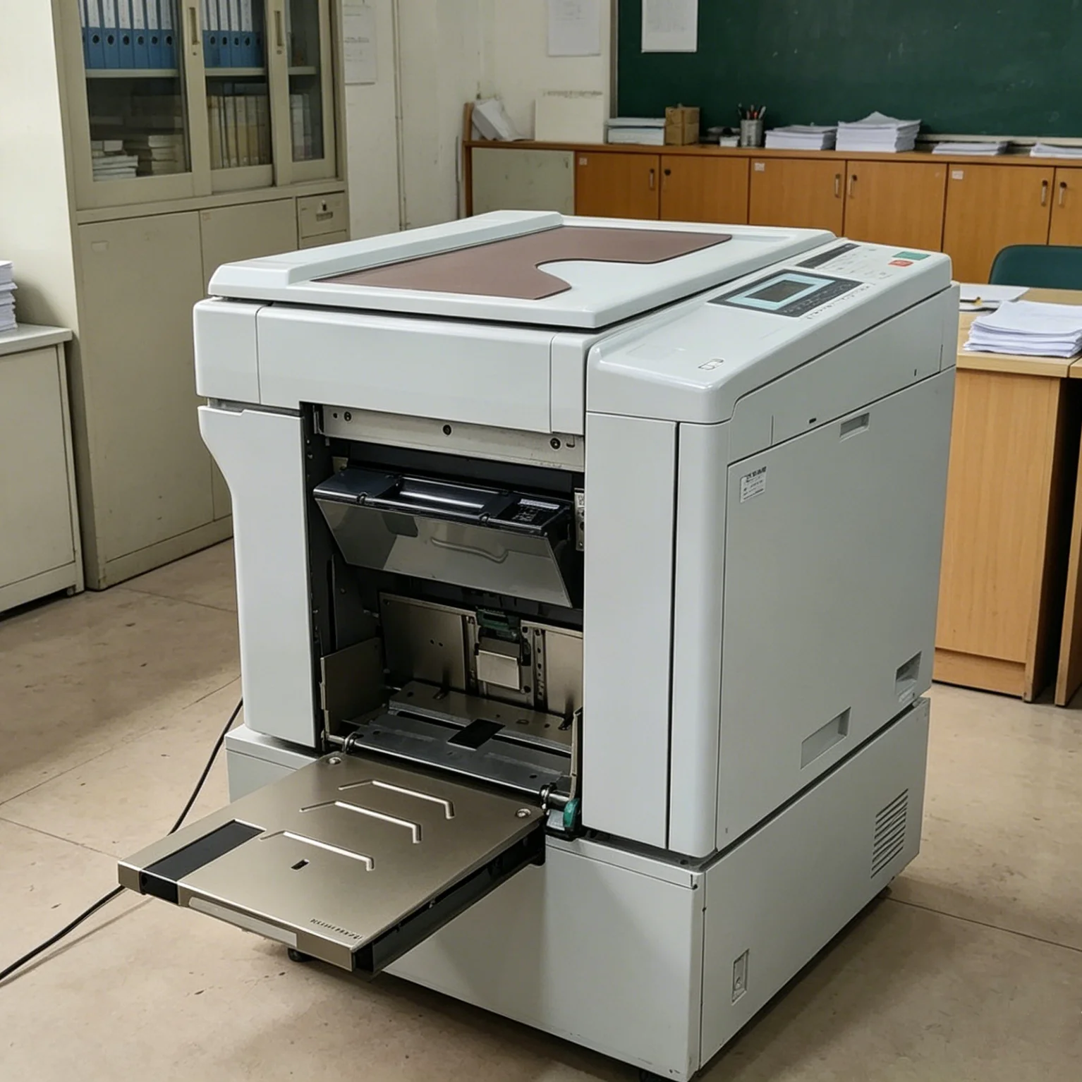 Фото Высокоскоростной цифровой дупликатор RISO GR3750 формата A3, 130 стр/мин, с автоматической подачей чернил, для офиса и школы. №3