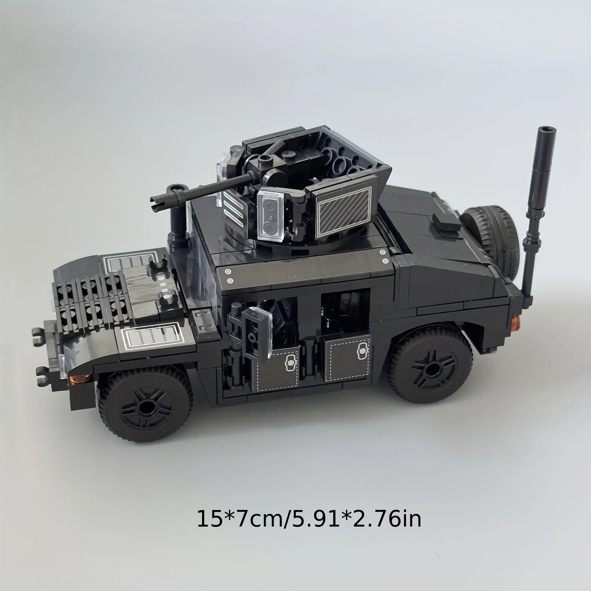 Черный Hummer 2 Модель Строительной Головоломки Бронеавтомобиль Игрушка Для