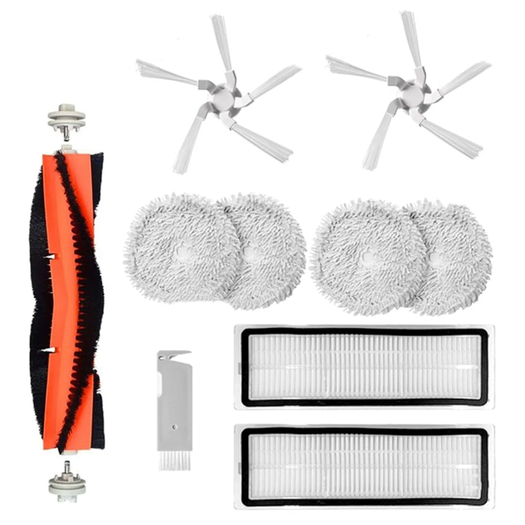 

10PCS Replacement For Xiaomi Dreame Bot W10 Self-Cleaning Robot Vacuum Mop Main Brush Side Brush Mop Filter Spare Parts