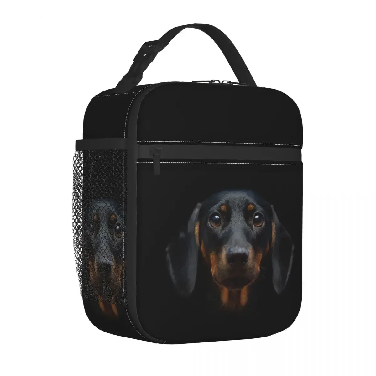 

Dachshund Dog Insulated Lunch Bags Portable Wiener Sausage Doxie Meal Container Cooler Bag Lunch Box Tote College Picnic Bags