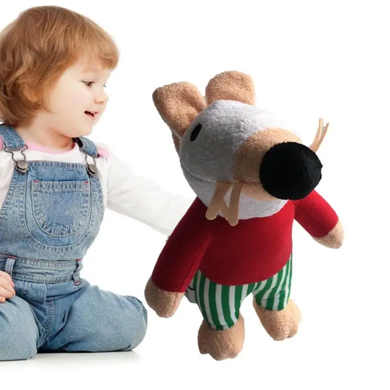 

Плюшевые игрушки Maisy в виде мыши, крокодил, слон, белка, маленькая желтая птица, плюшевые игрушки-животные, куклы 25 см, подарки для детей на день рождения