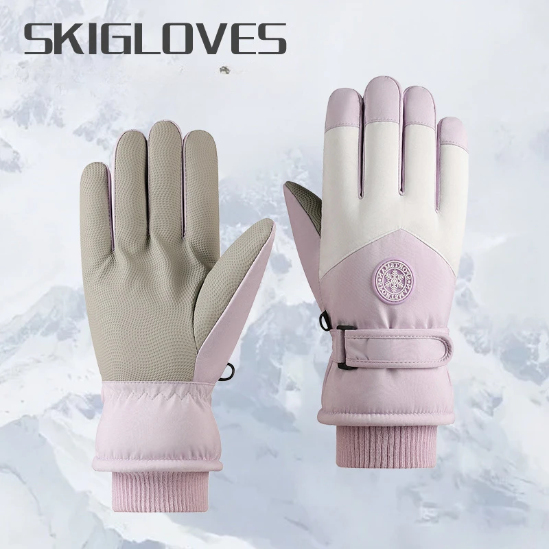 

Heated Winter Ski Gloves Men's Women's Gloves Motorcycle Cycling Gloves Touch Screen Thickened Fleece Warm Gloves Waterproof