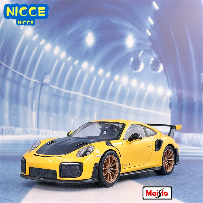 

Maisto 1:24 2018 Porsche 911 GT2 RS Sports Car Simulation Alloy Car Model Collection Gift Toy B325