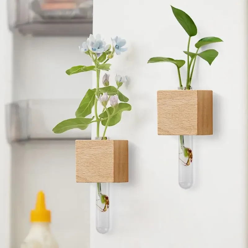 Наклейки для холодильника ваза пробирка домашний декор гидропонная гостиной